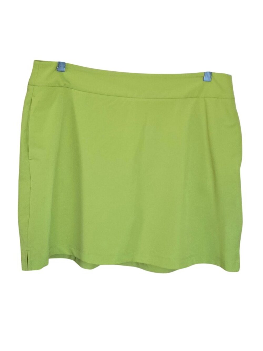 Vibrant Lime Green Womens golf Skort Bright Lightweight Polyester Chic
